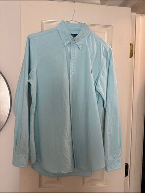 Polo by Ralph Lauren Men's Sky Blue Button-Down Dress Shirt